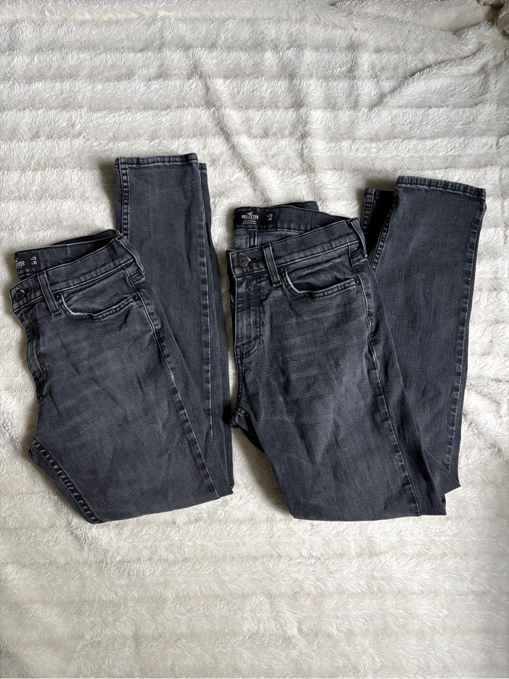 Hollister Men's 29x30 Jean Bundle of 2 Black Skinny / Slim Straight